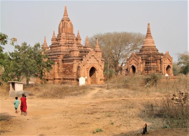 Oude Tempels in Bagan.