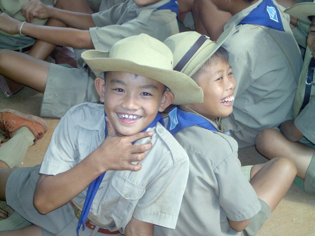 Thaise schoolkinderen