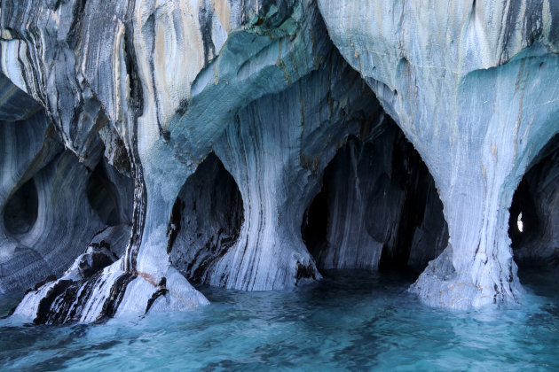 Marble caves in Chili