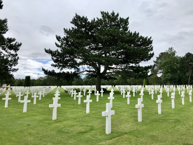 De Amerikaanse begraafplaats in Normandie