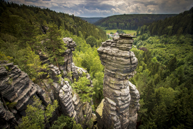 De bijzondere rotsformaties van het Sächsische Schweiz