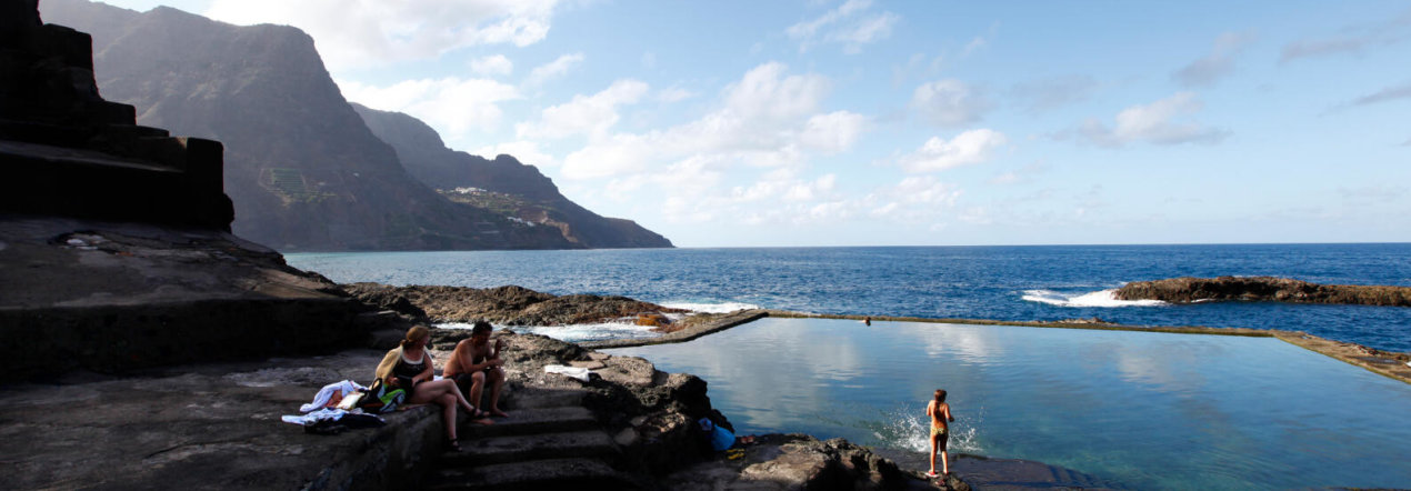 Zwem in een zoutwaterbad op La Gomera - tip foto