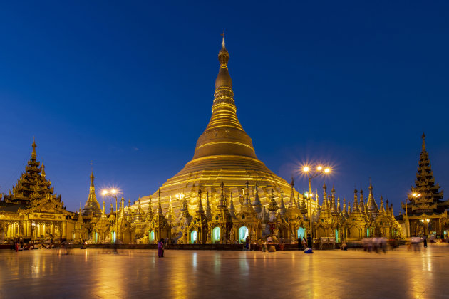 de indrukwekkende Schwedagon Pagode