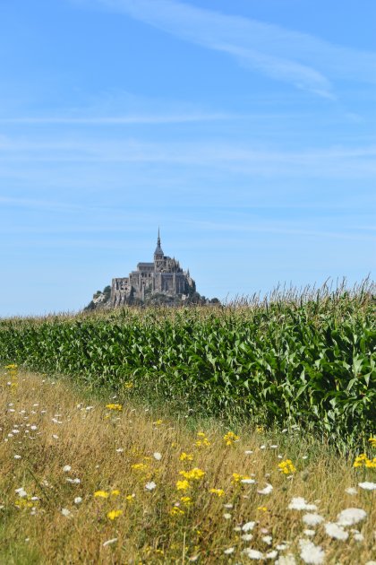 Mont Saint-Michel in de verte