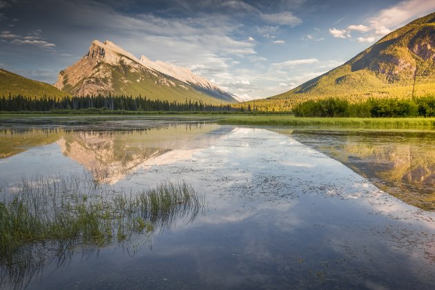 Vermillion meren in het Banff N.P.