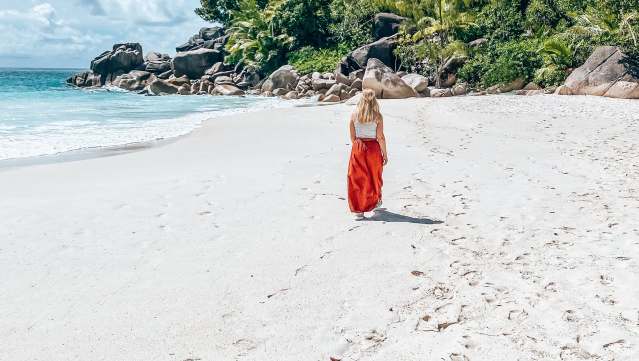 Lege stranden op de Seychellen