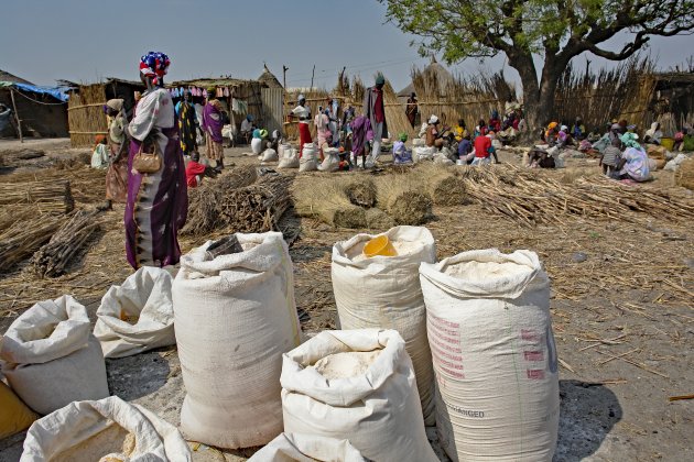 Lokale markt in zuid Soedan