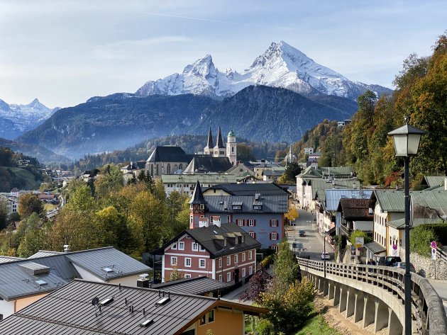 Blik op Berchtesgaden en de Watzmann