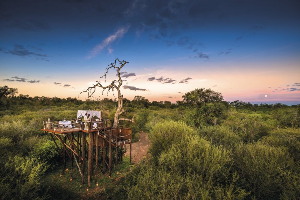 Slapen in de buitenlucht in Zuid-Afrika CREDIT Lion Sands River Lodge