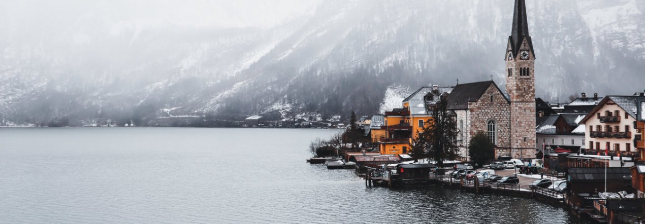 Bezoek het wereldberoemde Hallstatt in de winter - tip foto