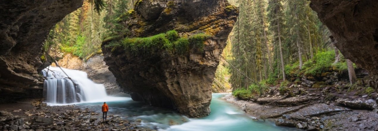 Zoek de geheime grot in Banff National Park - tip foto