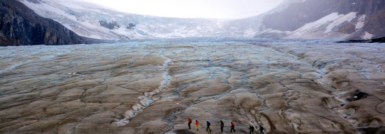 Bewonder de Athabasca gletsjer van een ander perspectief - tip foto