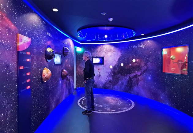 De planetenkamer van het Eise Eisinga planetarium in Franeker