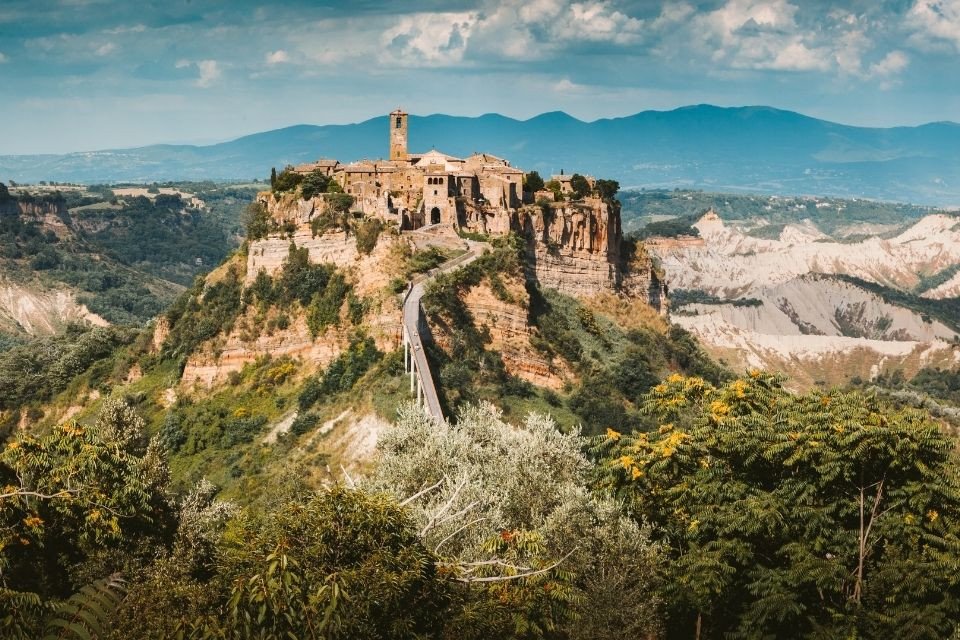 Civita di Bagnoregio in Italië. Foto: Getty Images