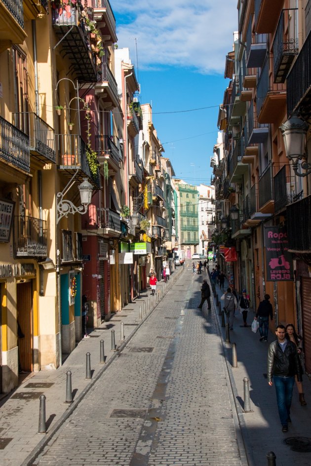 Een heerlijk straatje in valencia