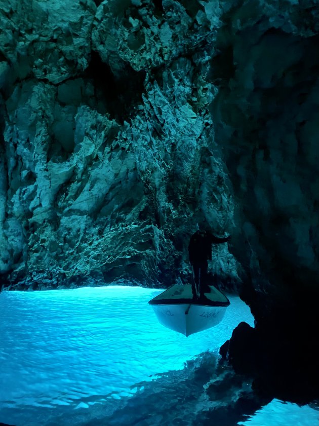 Blue cave on Bisevo island