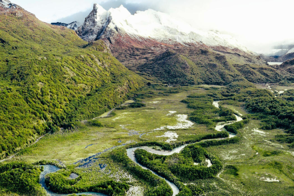 De Andes weg van de massa Foto Pie Aerts