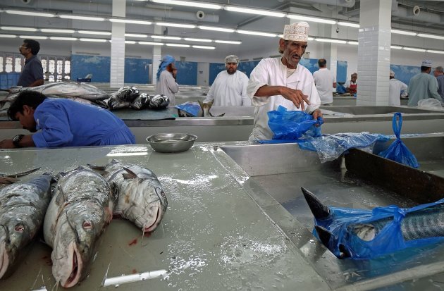 Wat ik nog wilde plaatsen: De vismarkt in Muscat