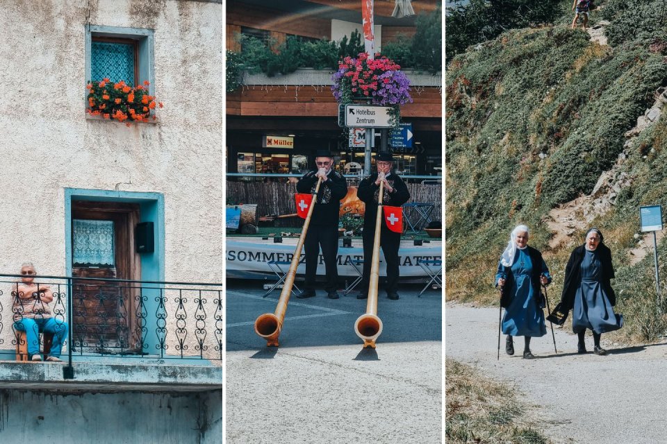 Inwoners van Wallis, Zwitserland. Foto's: Niel van Herck