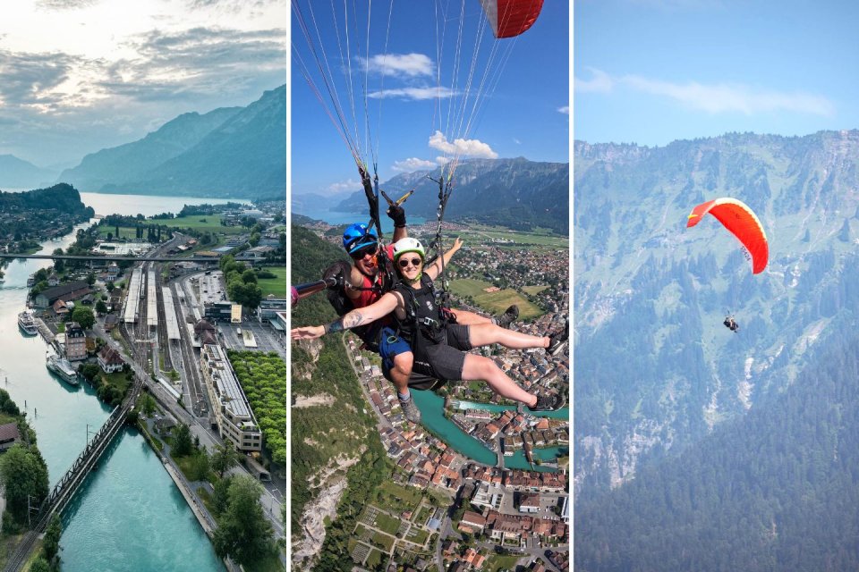 Ga paragliden in Interlaken, Zwitserland. Foto's: Jeanine Verbraak en Ngoc Chau
