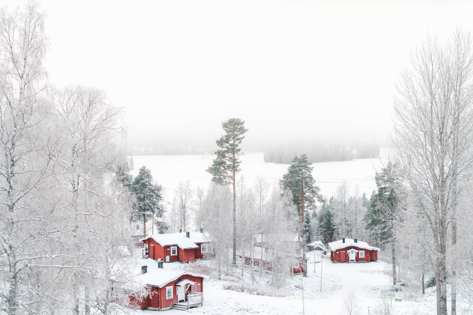 Accommodaties in het skigebied van Zweden. Foto: Buro Scanbrit