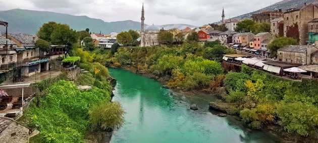 Zicht op Mostar