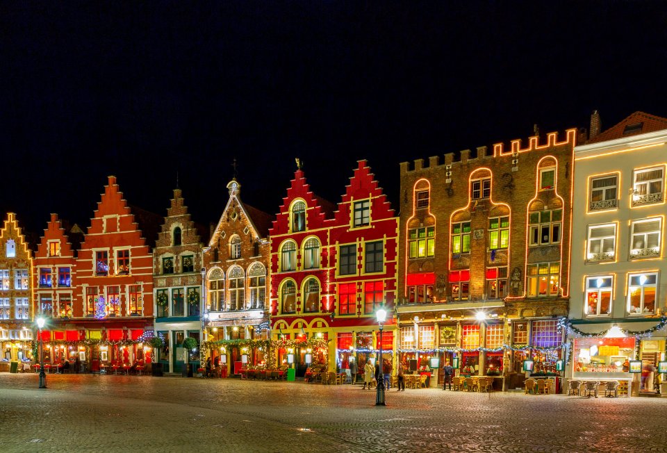 Kerstmis in Brugge, België. Foto: Getty Images
