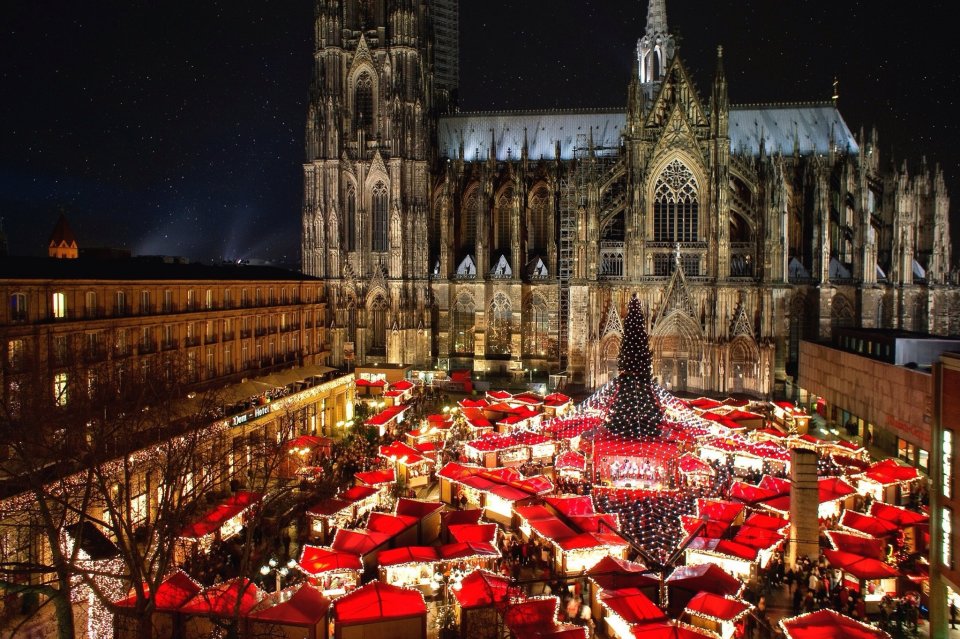 Kerstmis in Keulen, Duitsland. Foto: Getty Images