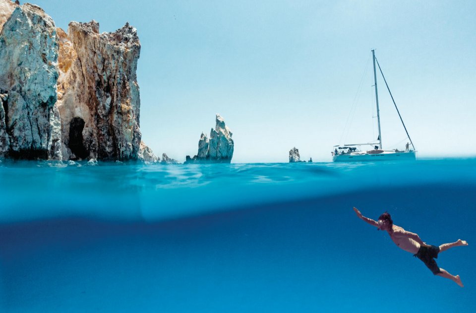 Duiker in de zee bij Griekenland. Foto: Louise ten Have