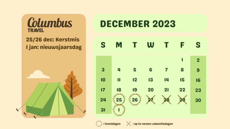 Vakantiedagen-verdubbelaar december 2023