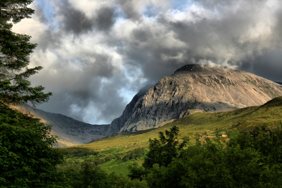 Beklim de Ben Nevis berg in Schotland voor een extra uitdaging. Foto: Getty Images