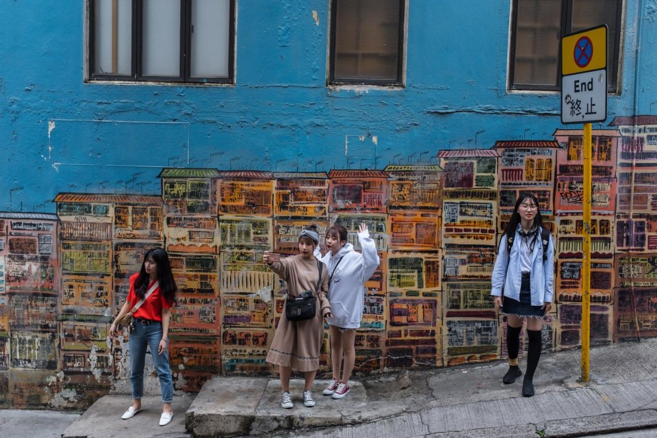 Instagrammers in Hongkong. Foto: Tim Bilman