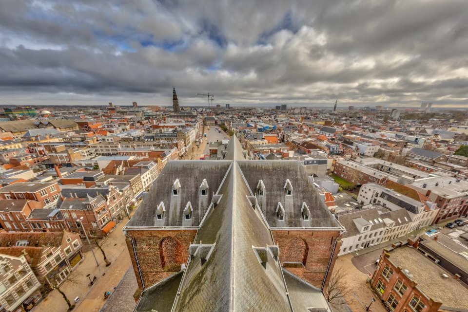 Uitzicht vanaf de Martinitoren in Groningen - Foto Getty Images