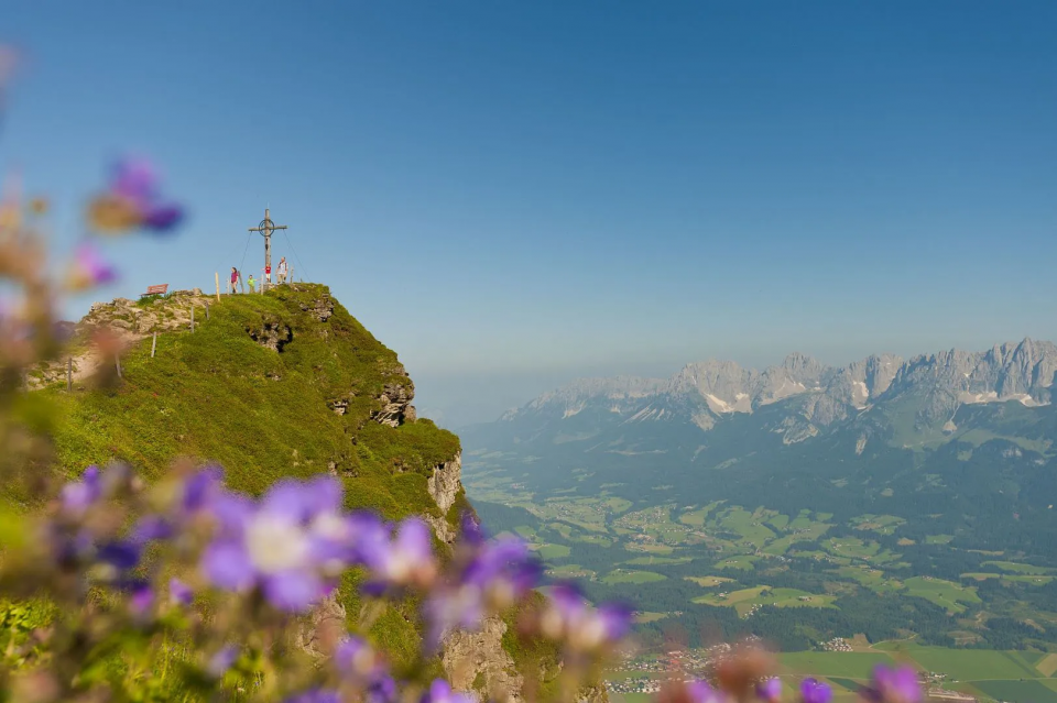 Beklim de Kitzbüheler Horn voor de mooiste vergezichten. Foto: Tourismusverband Kitzbüheler Alpen.