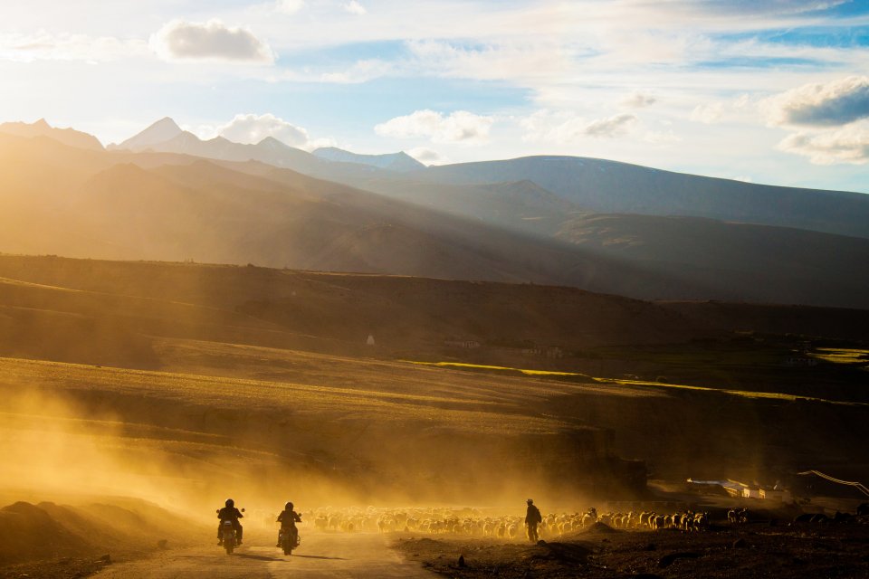 Op de motor door Ladakh. Foto: Getty Images