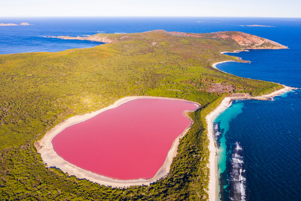 Lake Hillier in West-Australië. Foto: Getty Images