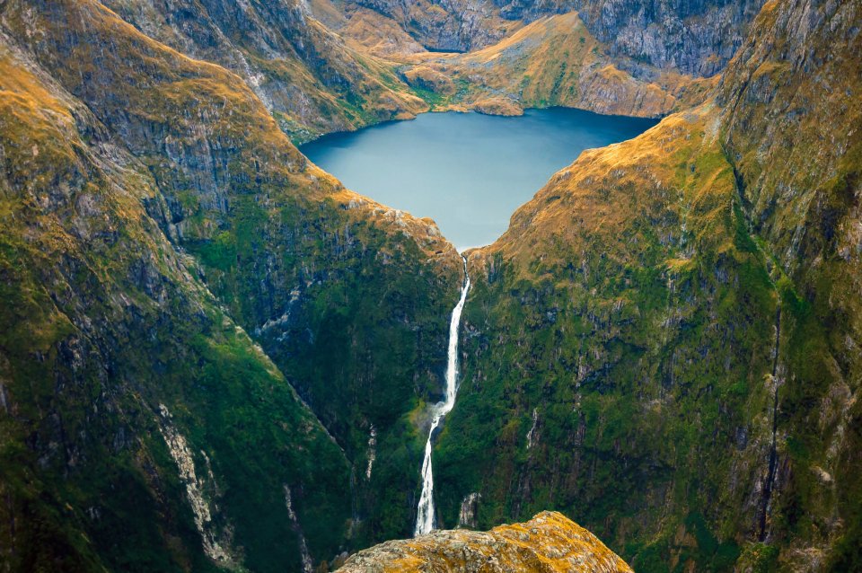 Sutherland Falls in Nieuw-Zeeland. Foto: Getty Images