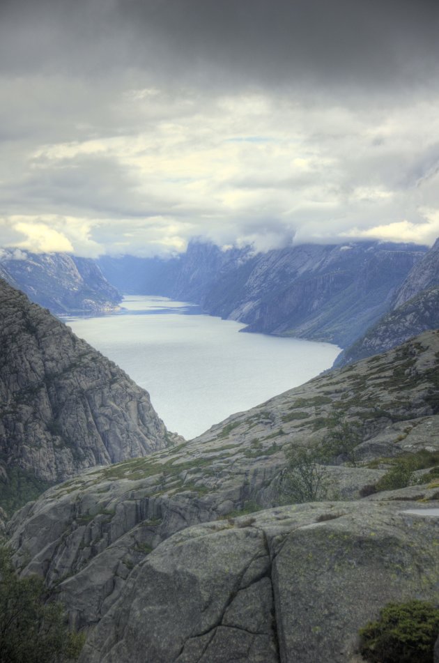 Uitzicht over het Lysefjord.