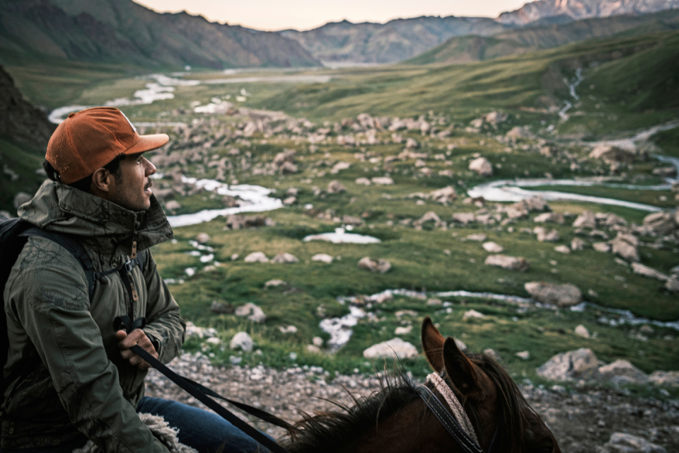 Paardrijden door Kirgizië. Foto: Tim Bilman