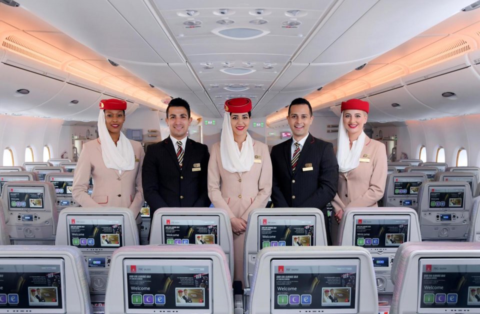 Internationale bemanning van Emirates. Foto: Emirates