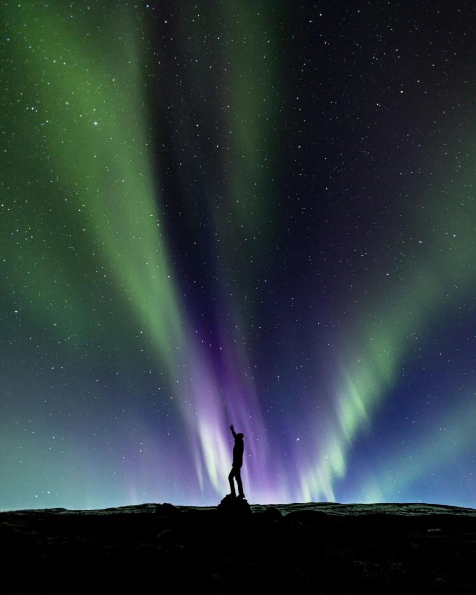 Het noorderlicht in IJsland. Foto: Mike Tesselaar