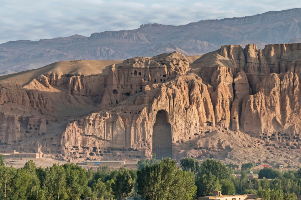 Bedreigd werelderfgoed: Boeddha's van Bamyan, Afghanistan. Foto: Getty Images