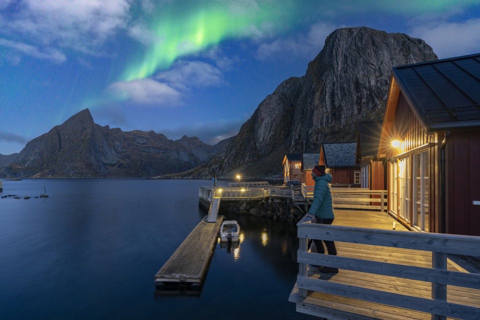 Tip voor de kerstvakantie: de Lofoten, Noorwegen. Foto: Getty Images
