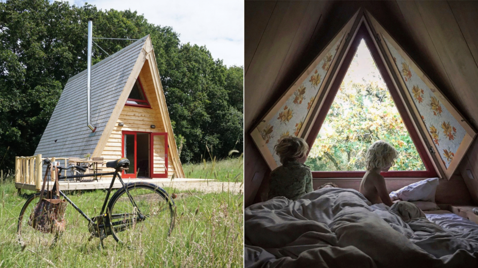 Overnacht in een van de zes prachtig vormgegeven hutten op het eiland Wight in Engeland. Foto's: Tiny Homes Holidays