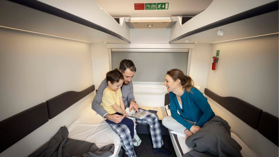 Reis comfortabel per trein met je gezin. Foto: Harald Eisenberger