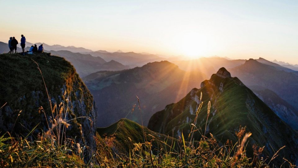 Maak een zonsopkomstwandeling op de Kanisfluh in Oostenrijk. Foto: Benjamin Schlachter/ Bregenzerwald Tourismus