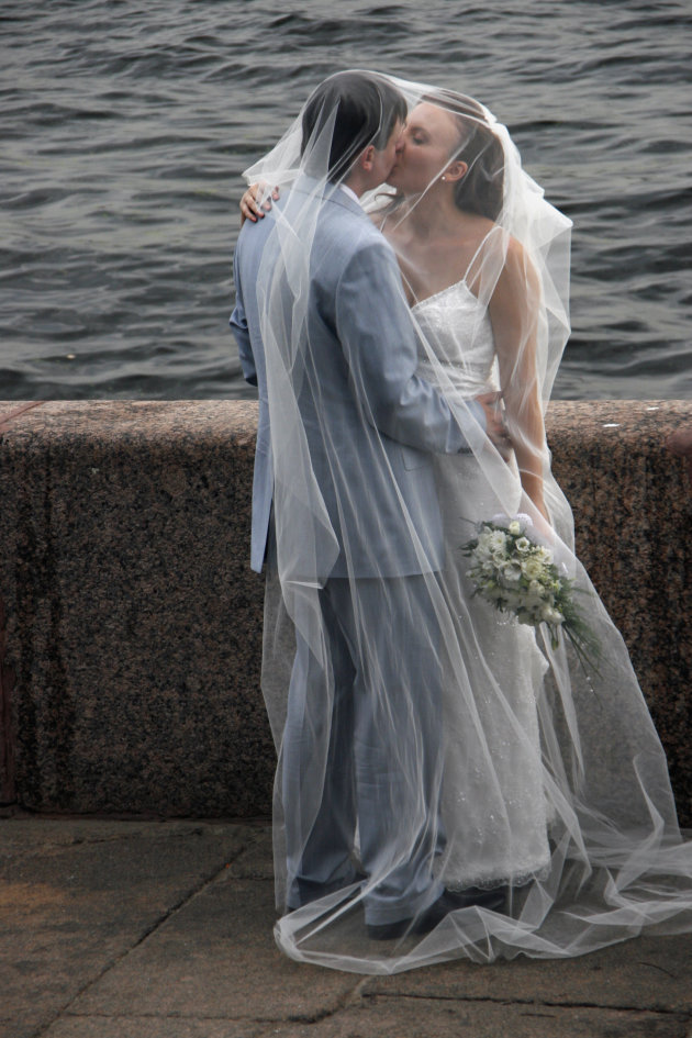 Bruidspaar in Sint Petersburg