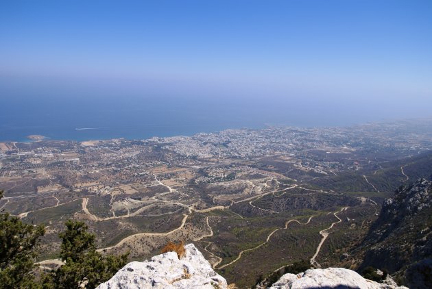 Vergezicht op kust Noord Cyprus
