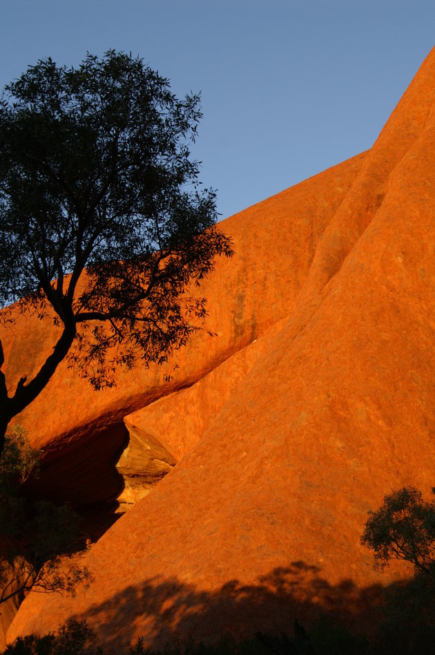 Ayers Rock net voor zonsondergang