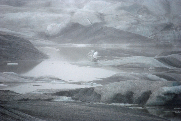 Gletsjermeer van de Hoffellsjokull
